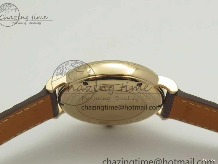 MIROTIME 0224 SportInspired Portofino IW458101 RG MK 1:1 Best Edition Gray Dial On Brown Leather Strap MIYOTA 7165